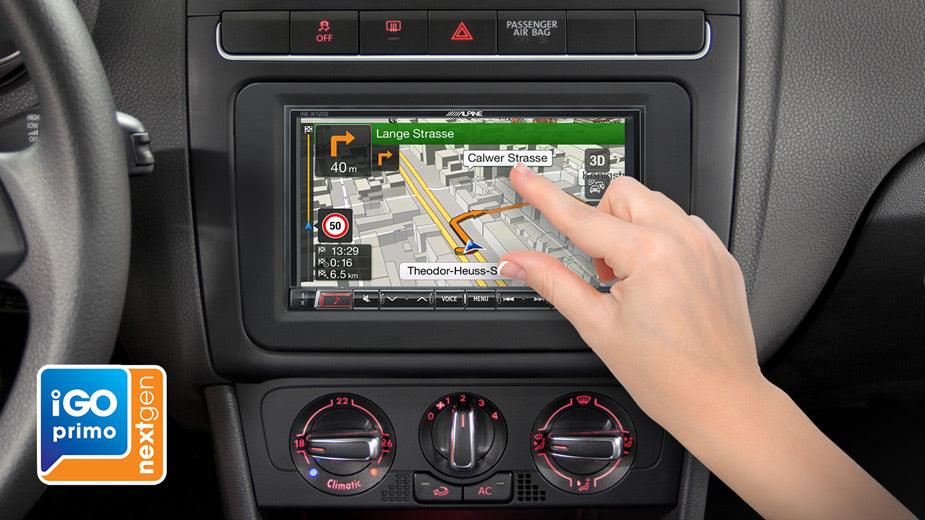 Alpine INE-W720DC autoradio per camper mappa TomTom, Apple CarPlay e Android Auto - TechSoundSystem.com