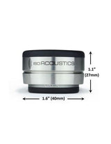 IsoAcoustics OREA GRAPHITE piede isolatore acustico per elettroniche e diffusori (1pz) - TechSoundSystem.com