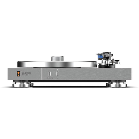 JBL TT350 Giradischi a trazione diretta in stile retrò, con braccio in alluminio ad S e testina Audio Technica VM95E - TechSoundSystem.com