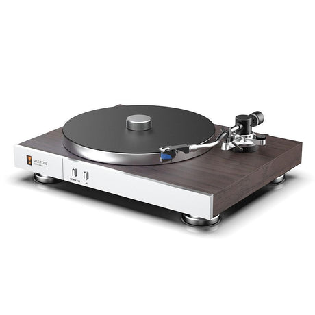JBL TT350 Giradischi a trazione diretta in stile retrò, con braccio in alluminio ad S e testina Audio Technica VM95E - TechSoundSystem.com