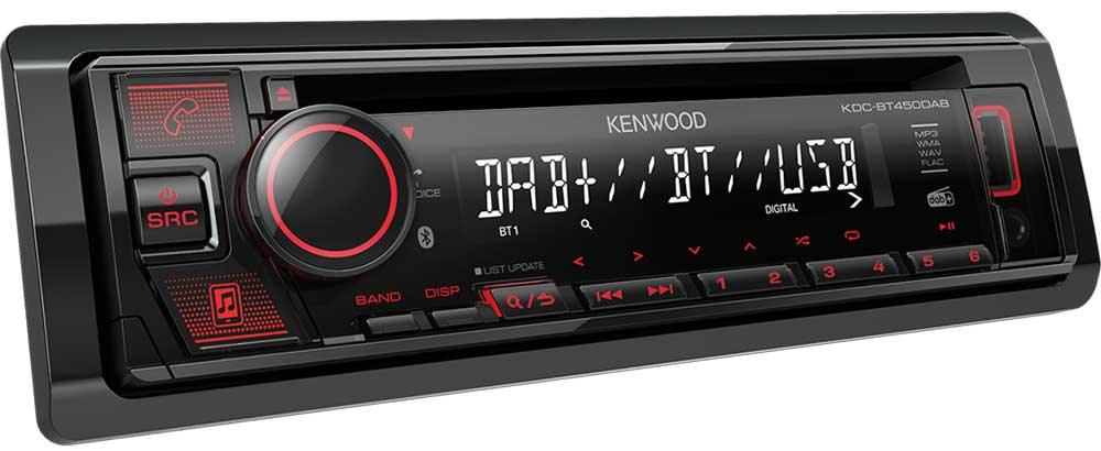Kenwood KDC-BT450DAB autoradio CD / USB con Bluetooth e DAB + radio digitale - TechSoundSystem.com