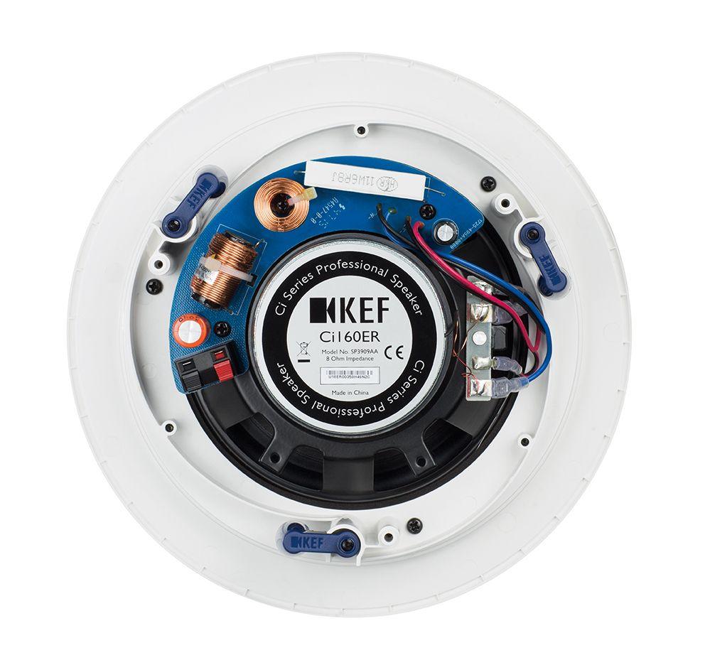 KEF Ci160ER Diffusori rotondi 2 vie da incasso a soffitto. Tweeter concentrico (COPPIA) - TechSoundSystem.com