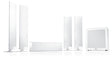 KEF T305 WHITE Sistema Home Theater 5.1 con 4 diffusori T301 + Subwoofer attivo T2 - TechSoundSystem.com