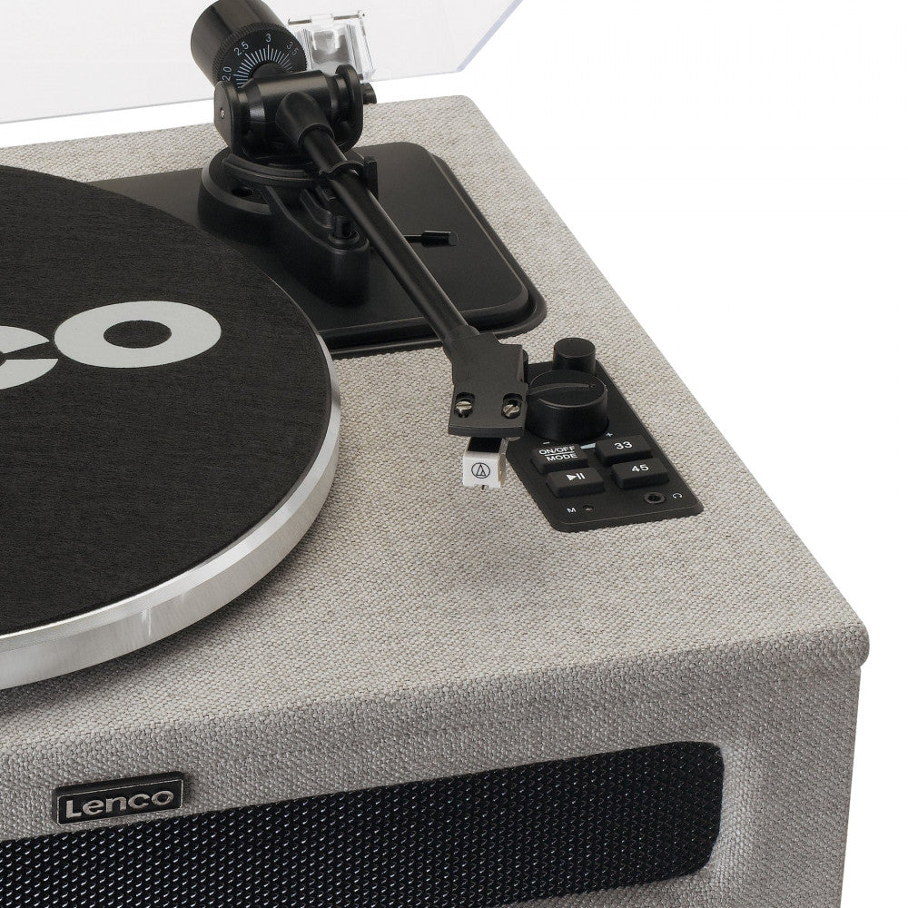 Lenco LS-440 Giradischi con 4 diffusori integrati Uscita RCA, uscita cuffie e Bluetooth