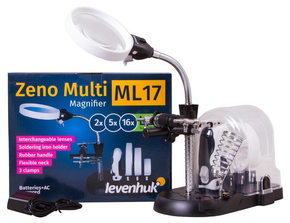 Lente d’ingrandimento nera Levenhuk Zeno Multi ML17 - TechSoundSystem.com