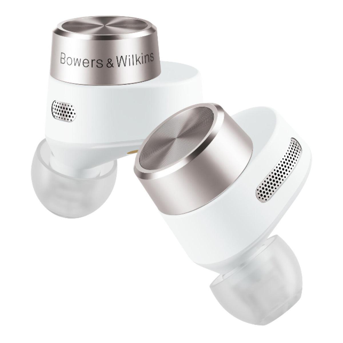 B&W PI5 cuffie in-ear true wireless hifi WHITE con Bluetooth aptX - TechSoundSystem.com