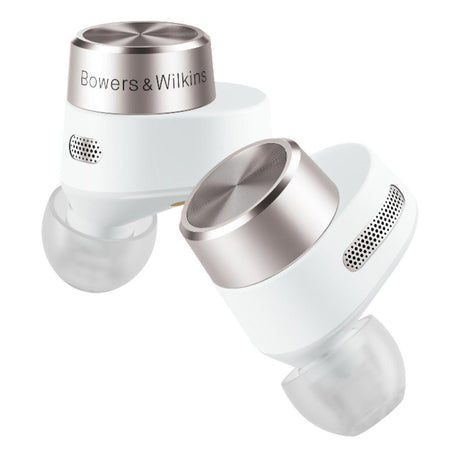 B&W PI5 cuffie in-ear true wireless hifi WHITE con Bluetooth aptX - TechSoundSystem.com