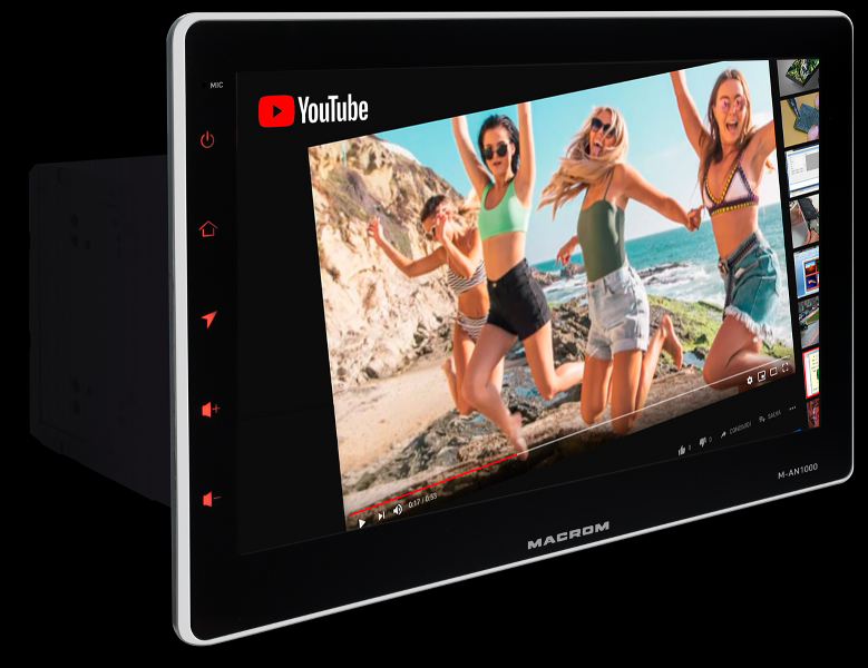 Macrom M-AN1000DAB *SCONFEZIONATA* autoradio 2 DIN 10,1" Android 10 e NETFLIX integrati - TechSoundSystem.com