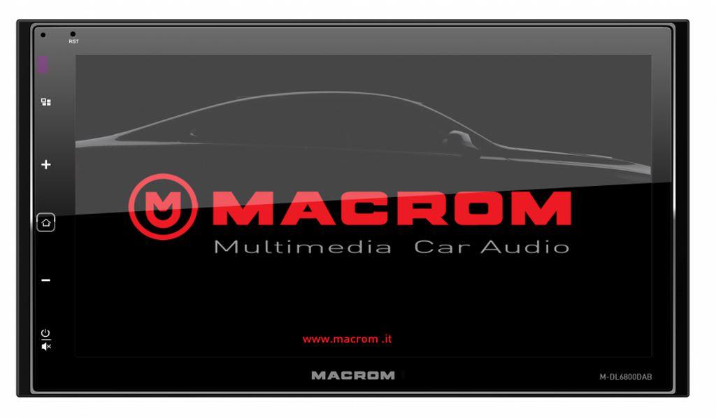 Macrom M-DL6800DAB Autoradio multimediale DAB+, Autolink mirror - TechSoundSystem.com