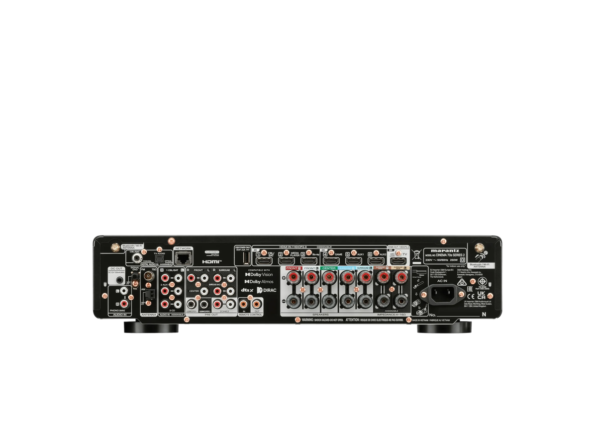 Marantz CINEMA 70S SERIE 2: Sintoamplificatore AV 7.2 con Dolby Atmos e streaming wireless - HEOS – Potenza 7 x 50 W (8 Ω)