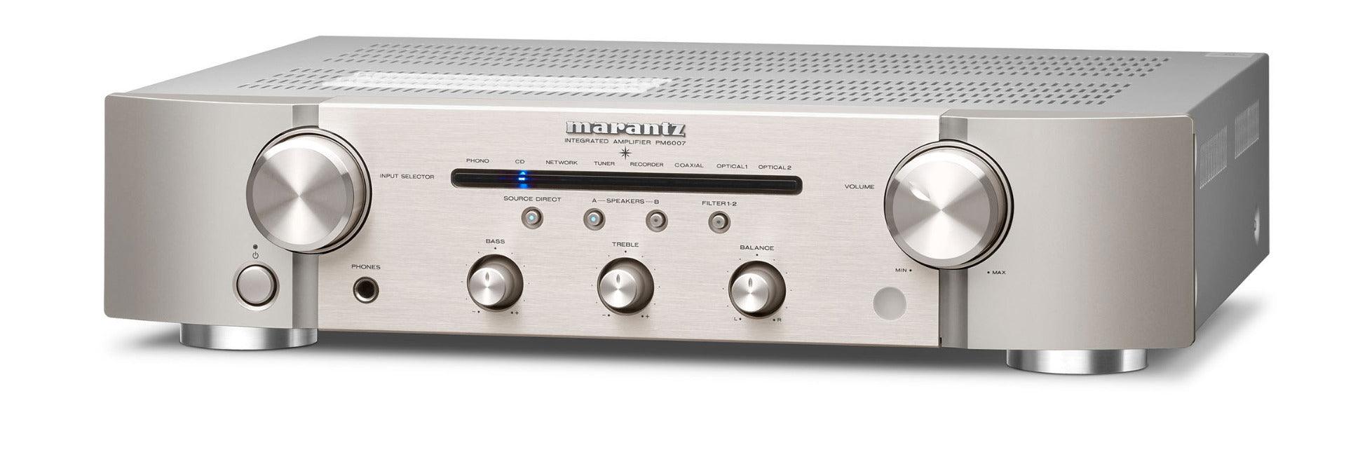 Marantz PM6007 Amplificatore Integrato – 45W Per Canale, DAC, Ingressi Digitali E Fono MM, Suono Musicale Puro
