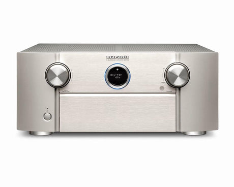 Marantz SR7015 SILVER-GOLD Amplificatore AV 8K a 9.2 canali con audio 3D, HEOS Built-in - TechSoundSystem.com