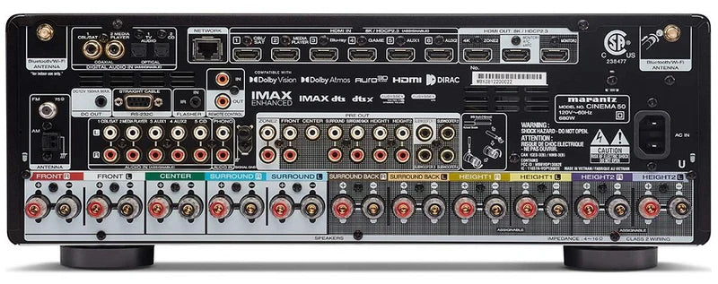 Marantz Cinema 40 Amplificatore A/V 9.4 canali 125 watt per canale, Dolby Atmos, DTS:X