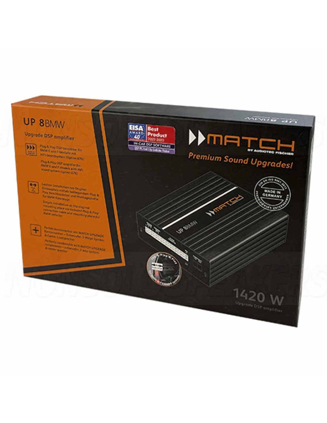 Match UP 8BMW MK2 Amplificatore Plug &amp; Play 8 canali con DSP 9 canali 64-bit
