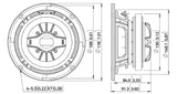 Lavoce CSF061.70K altoparlante coassiale 165mm 8 Ohm 300W
