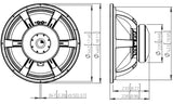 Lavoce SAF184.04 subwoofer da 460mm 8 Ohm 3000W