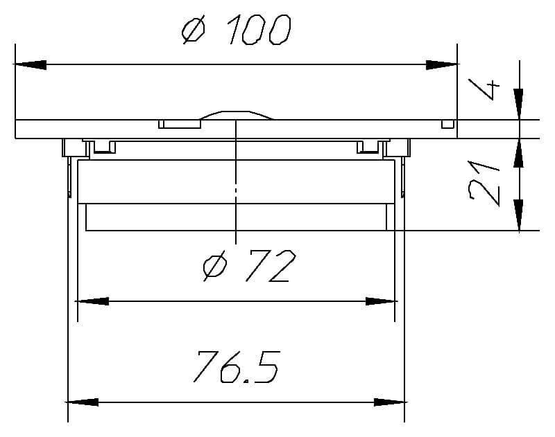 Ciare HT261 Tweeter A Cupola In Tessuto Trattato, 100W RMS / 200W Max, 8 Ohm, 90dB, Diametro 11cm, Profondità 2cm - 3
