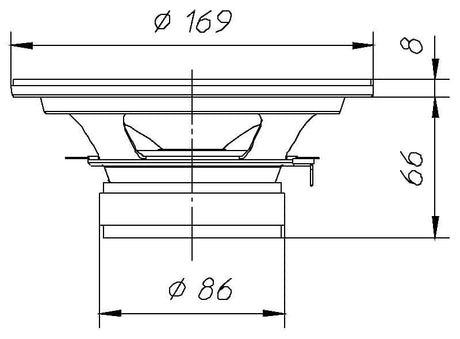 Ciare HW159 woofer 150 W e 60 W RMS a 8 Ohm di impedenza e diametro 6,5" - TechSoundSystem.com
