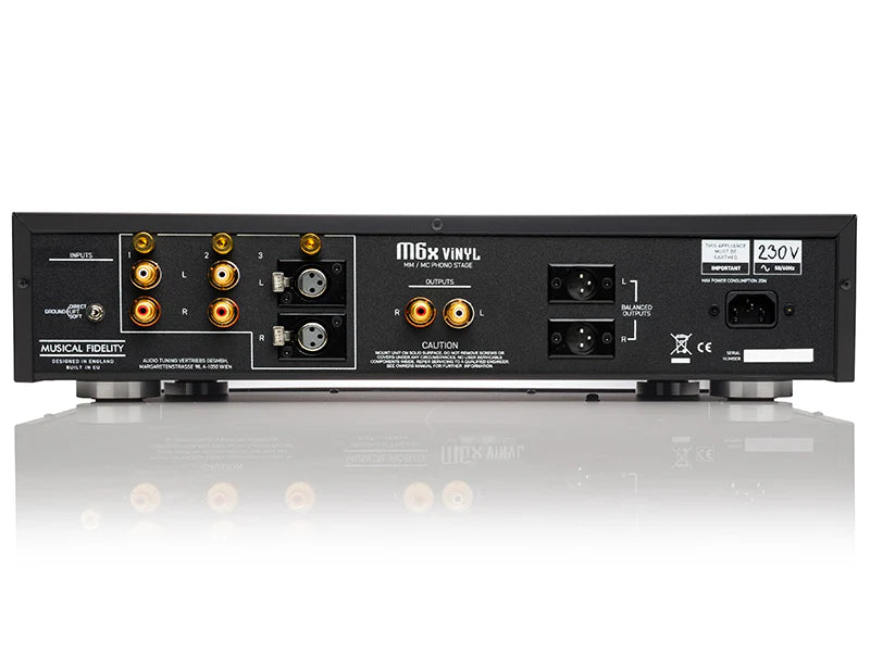 MUSICAL FIDELITY M6x VINYL Stadio Phono MM/MC 2 RCA e 1 XLR configurabili MM e MC
