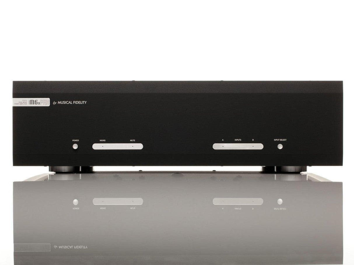 Musical Fidelity M6s Prx *EX-DEMO* Finale di potenza stereo, 2x230W su 8 ohm. Costruzione Dual-Mono. 2 ingressi, 1 bilanciato XLR e 1 RCA - TechSoundSystem.com