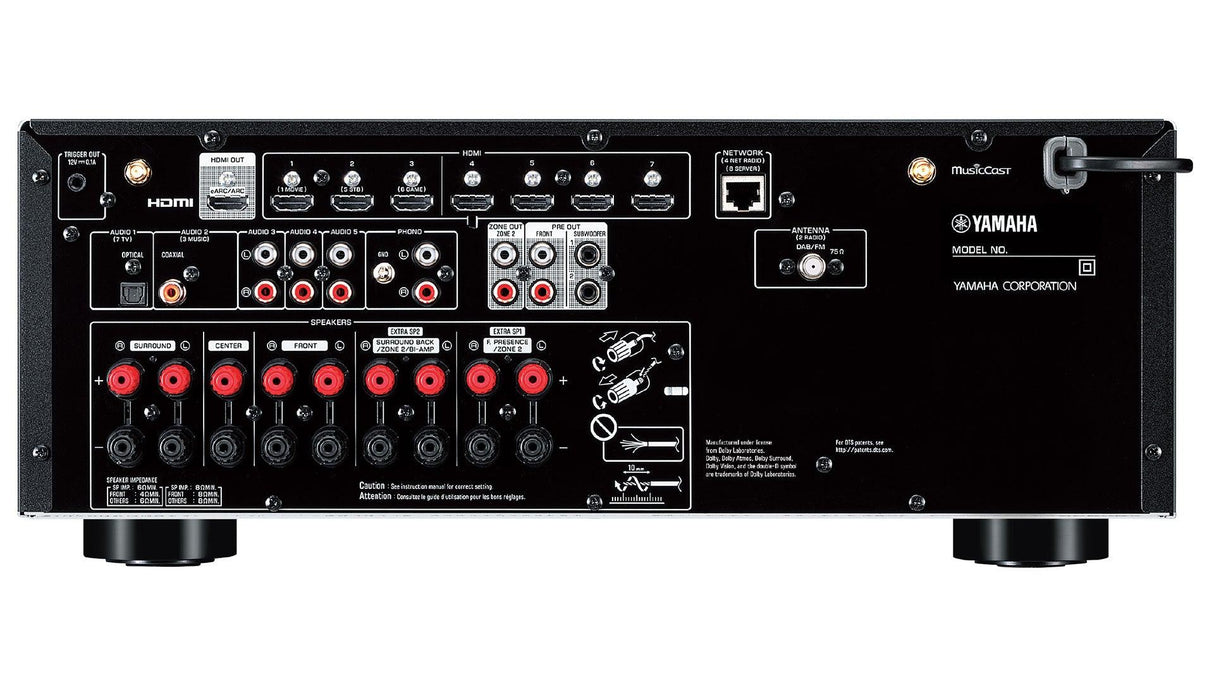 Yamaha TSR-400 Sintoamplificatore AV 5.2 canali con Cinema DSP 3D, 4-in/1-out HDMI™, surround wireless - TechSoundSystem.com