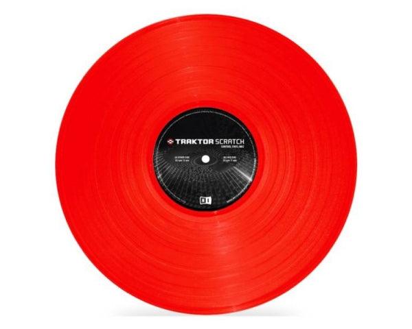 NATIVE INSTRUMENTS TRAKTOR SCRATCH CONTROL VINYL RED MKII VINILE DI CONTROLLO MK2 - TechSoundSystem.com