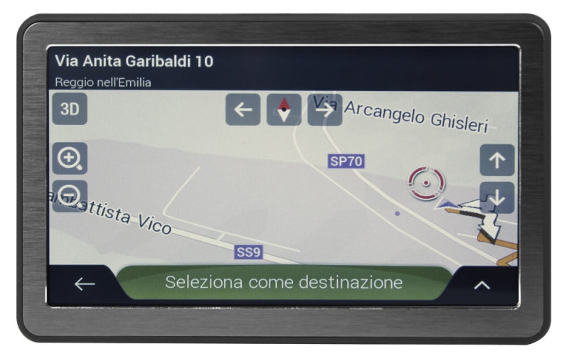 Phonocar NV005 NAVIGATORE GPS PORTATILE con DISPLAY TOUCH SCREEN 7" PER AUTO - TechSoundSystem.com
