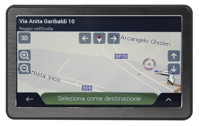 Phonocar NV005 NAVIGATORE GPS PORTATILE con DISPLAY TOUCH SCREEN 7" PER AUTO - TechSoundSystem.com