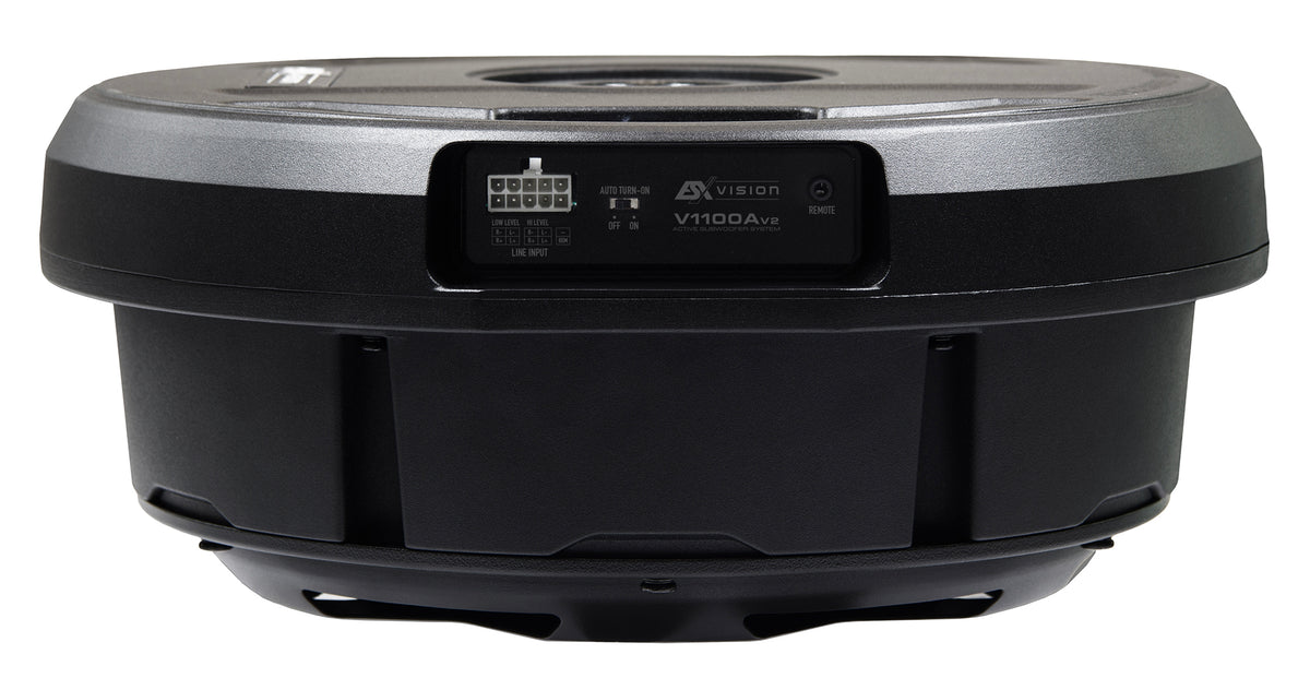 ESX V1100AV2 subwoofer attivo da incasso per vano ruota di scorta 280 mm 300W