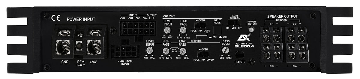 ESX QL800.4 amplificatore digitale in Classe D a 4 canali