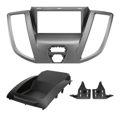 Phonocar 03758 Adattatore 2 DIN per Ford TRANSIT 2015>2018 per vano autoradio con staffe di fissaggio e plancia superiore - TechSoundSystem.com