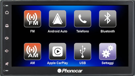 Phonocar VM012 autoradio Apple Car Play, Androind Auto, 2 DIN 6.75" TFT/LCD, DAB+ - TechSoundSystem.com