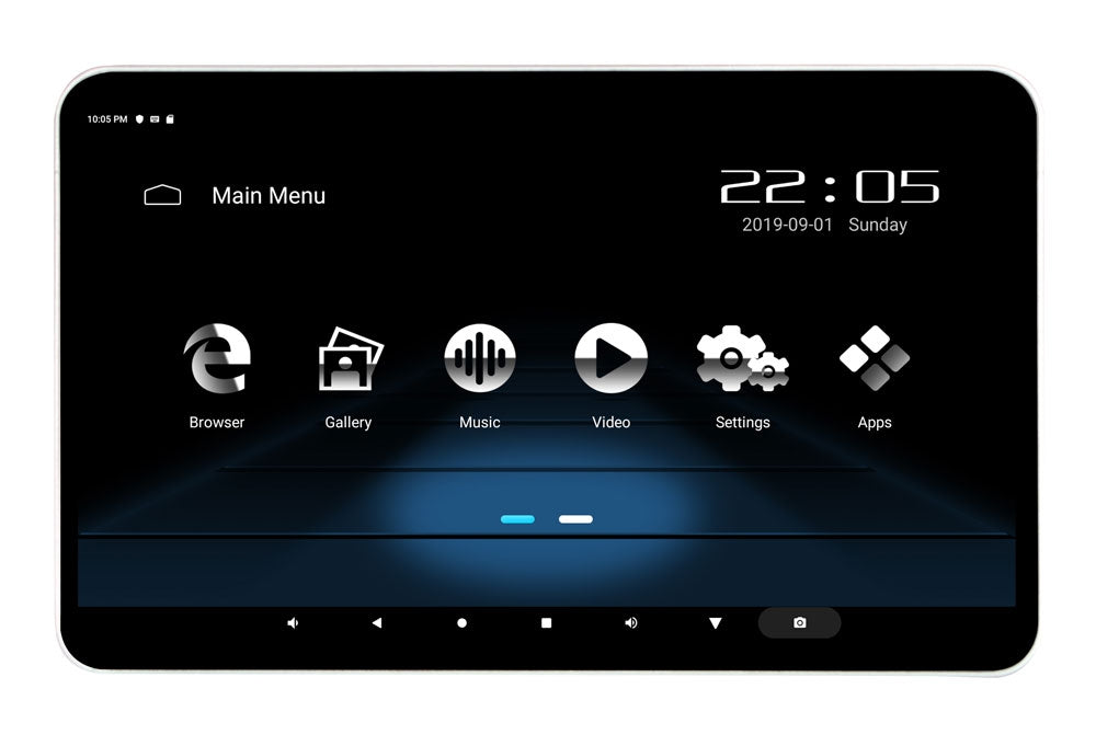 Phonocar VM156 Monitor multimediale 12.5" poggiatesta e APP Ready, WI-FI, Bluetooth e Router - TechSoundSystem.com