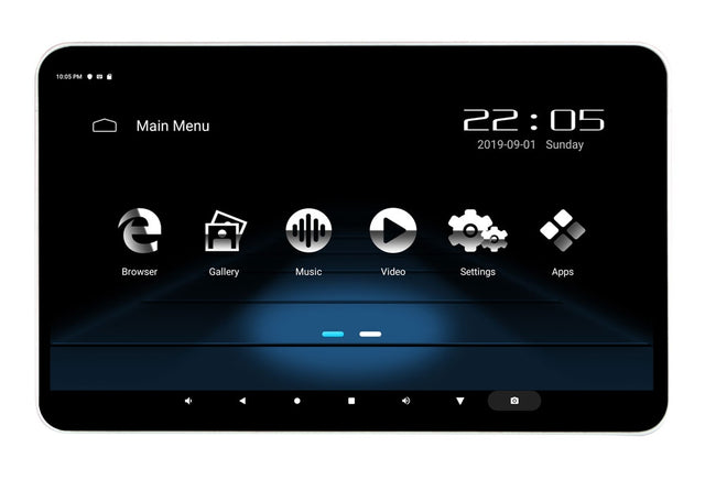 Phonocar VM156 Monitor multimediale 12.5" poggiatesta e APP Ready, WI-FI, Bluetooth e Router - TechSoundSystem.com