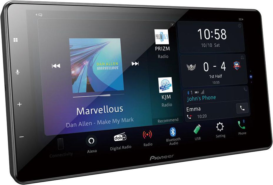 Pioneer SPH-EVO93DAB-UNI2 autoradio 9" CAPACITIVO WI-FI con kit installazione 1 DIN - TechSoundSystem.com