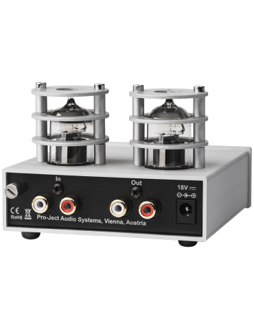 Pro-ject TUBE BOX S2 BLACK Phono box MM/MC a valvole, Circuitazione Dual-Mono a componenti discreti - TechSoundSystem.com