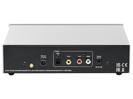 Pro-Ject TUNER BOX S3 DAB+ SILVER Sintonizzatore DAB/DAB+ e stereo FM. Radio internet. WiFi 802.11 b/g/n - TechSoundSystem.com