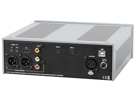 Pro-ject DAC BOX RS2 SILVER Convertitore D/A high-end. Doppio stadio d'uscita selezionabile a valvole o a stato solido - TechSoundSystem.com