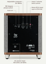 Ruark RS1 Subwoofer 170mm, 100W ideale per Ruark MR1