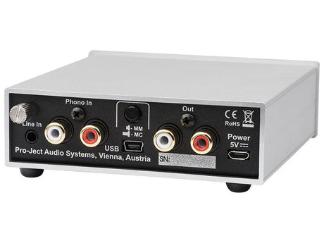 Pro-ject AD BOX S2 PHONO SILVER Convertitore A/D per registrare gli LP su PC/MAC - TechSoundSystem.com
