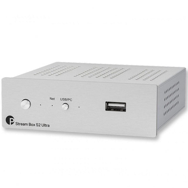 Pro-ject STREAM BOX S2 ULTRA SILVER Streamer musicale di rete ad alta risoluzione PCM 32bit/352.8KHz e DSD256 - TechSoundSystem.com