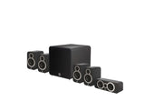Q Acoustics Q 3010i PLUS CINEMA PACK sistema home cinema composto di 2 cp Q3010i + Q3090i Centre + QB 12 subwoofer - TechSoundSystem.com