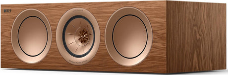 KEF R2C META WALNUT Canale centrale Home CInema 3 vie bass reflex, UNI-Q tweeter - TechSoundSystem.com