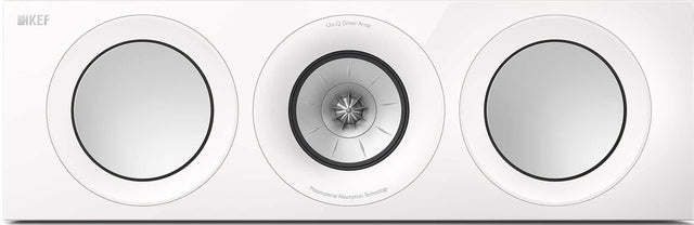 KEF R6C META WHITE Canale centrale Home Cinema 3 vie bass reflex, UNI-Q tweeter - TechSoundSystem.com