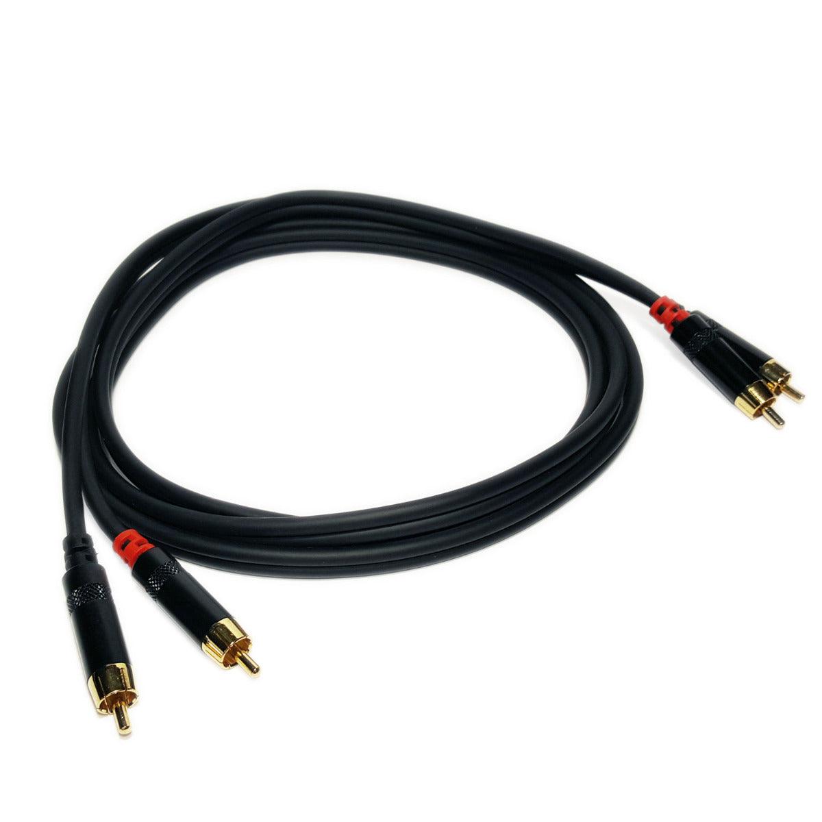Master Audio RCA620/2 Cavo audio alta qualità, terminato con 2 + 2 RCA maschi 2MT - TechSoundSystem.com