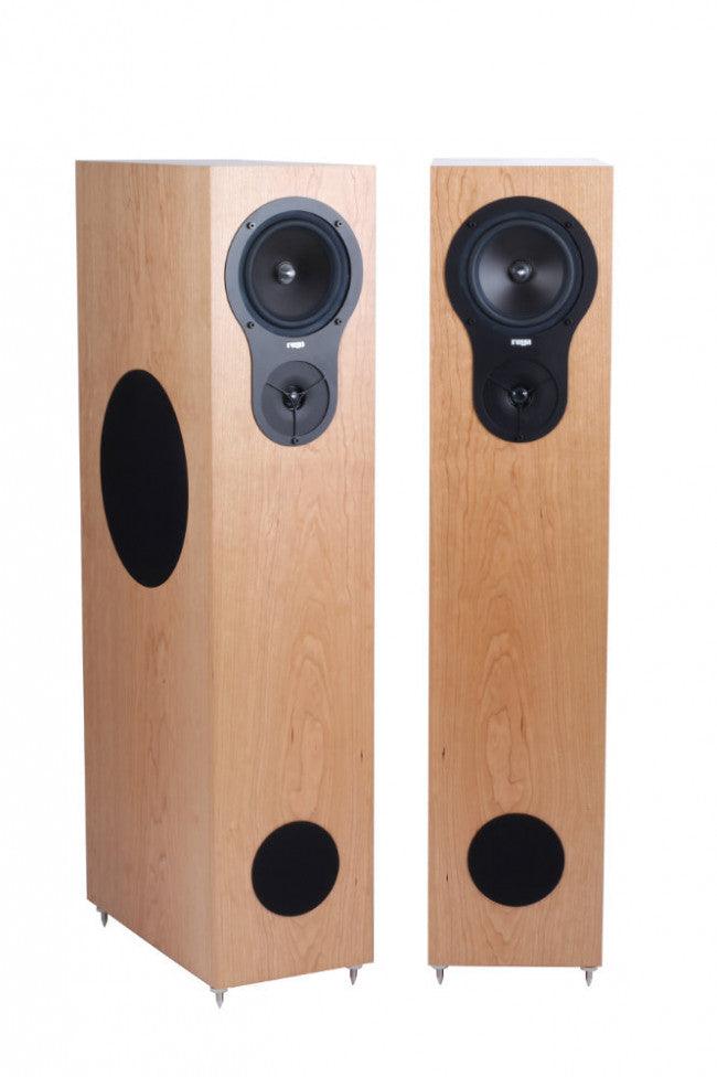 Rega RX5 diffusori da pavimento Ciliegio COPPIA a 2,5 vie reflex frontale bass driver laterale - TechSoundSystem.com