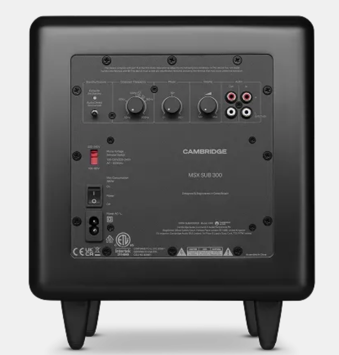 Cambridge MSX SUB 300 subwoofer attivo da 8 pollici 300W
