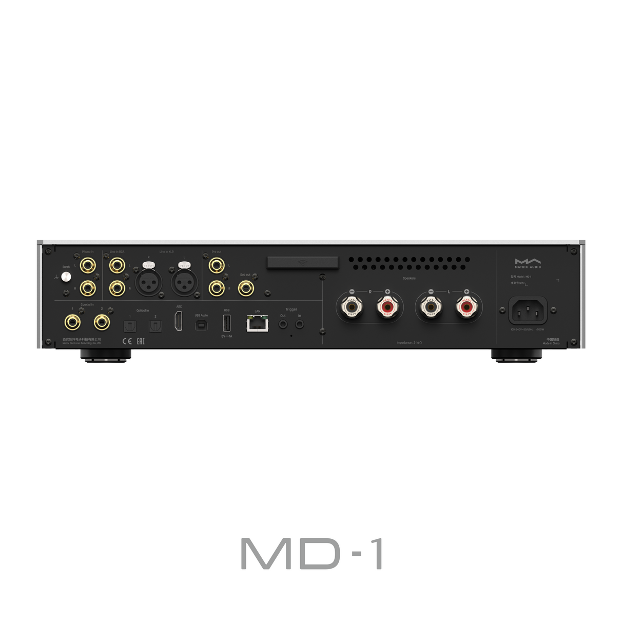 Matrix Audio MD-1 amplificatore integrato con streamer 8 Ohm 150W
