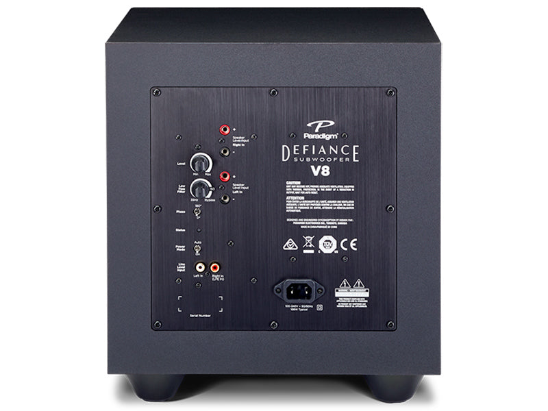 Paradigm DEFIANCE V8 subwoofer attivo bass reflex 203mm 150W