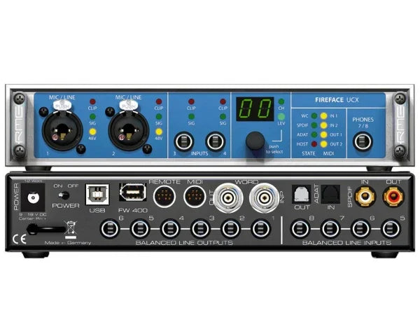 RME FIREFACE UCX INTERFACCIA AUDIO FIREWIRE 36 CANALI